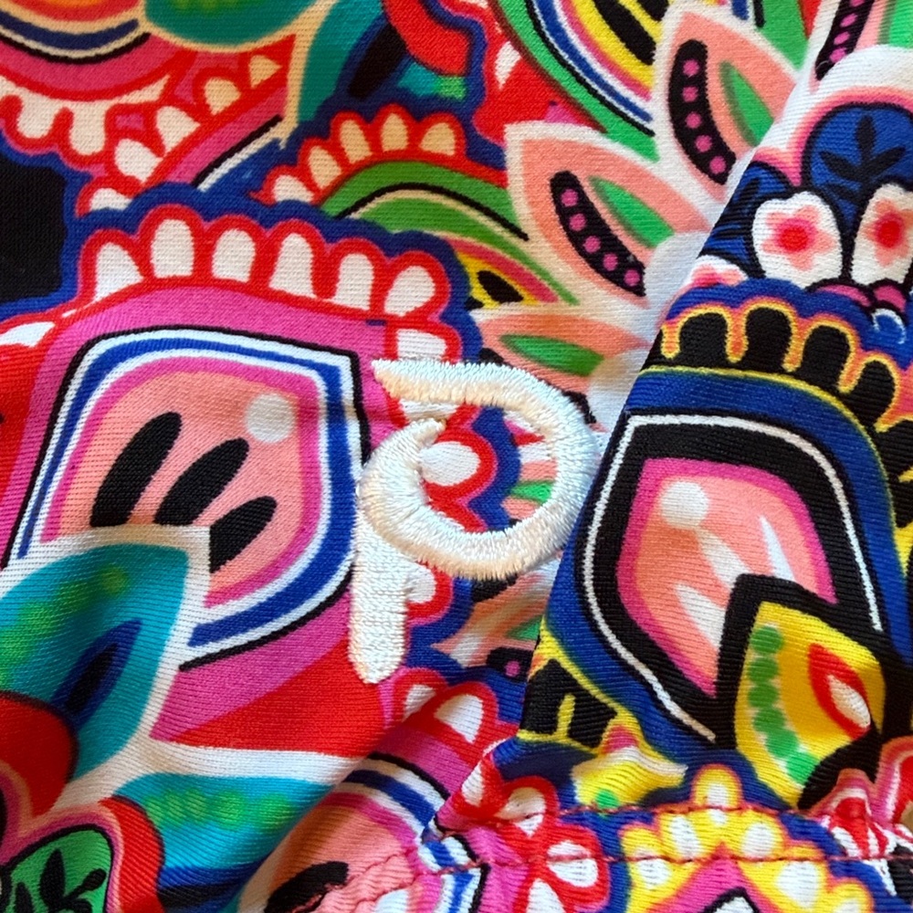 Colorful Floral Paisley Leotard - Picture 2 of 4